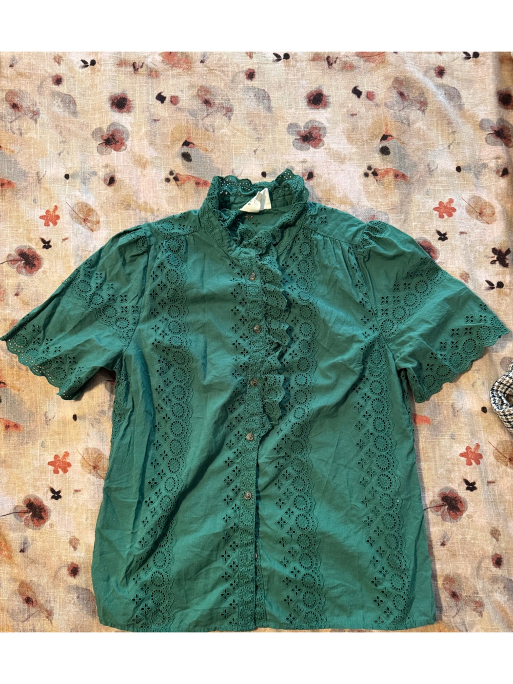 Sezane Dalhia Shirt Bottle Green - Size 4